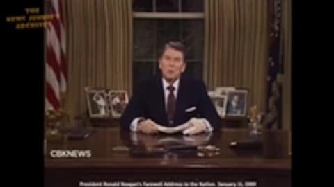 Ronald Reagan - Final Speech of his term. Powerful Pass on.