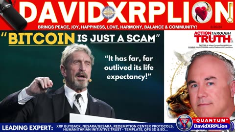 DavidXRPLion JOHN McAFEE BITCOIN HAS FAR OUTLIVED ITS LIFE EXPECTANCY MUST WATCH