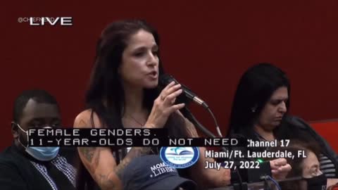 "This is Grooming!": Mother & Therapist Tells Miami Dade County School Board Her Child Patients are Confused