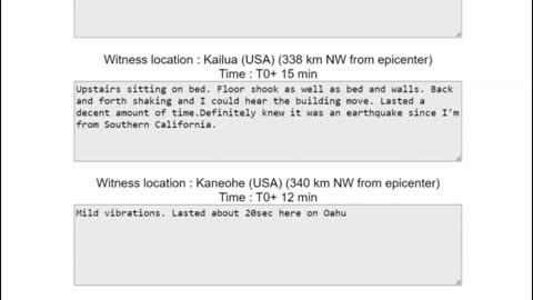 Damage Reported After Large Hawaii Earthquake, M 6.3 Revised To M 5.7