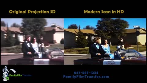 1979 Homecoming Parade. Mira Mesa High School in San Diego. 8mm film