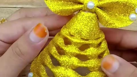 Handmade Christmas ornaments making for home decoration