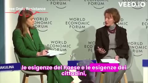 ❌ Maria Leptin, collaboratrice dell'agenda del World Economic Forum..