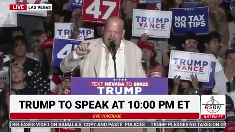 Rick Harrison Speaks at the Trump Rally in Las Vegas, NV