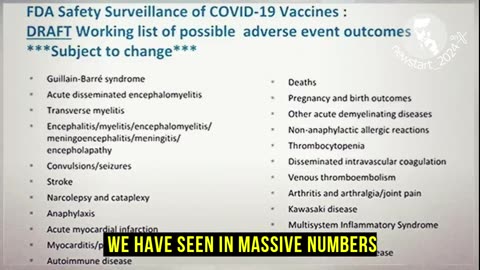 Dr. McCullough discusses the FDA with all the adverse event outcomes