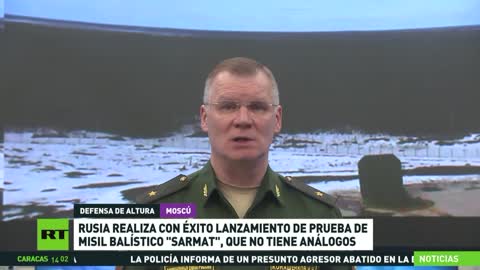 Il ministero della Difesa russo ha detto che un lancio di prova di successo del missile balistico intercontinentale Sarmat dal cosmodromo di Plesetsk mercoledì.Sarmat sarà incorporato nell'arsenale delle truppe missilistiche