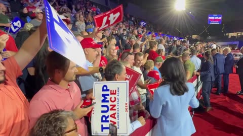 Trump and Tulsi Gabbard concluded a Town Hall in La Crosse, Wisconsin