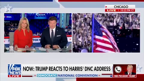 President Trump Reacts To Kamala's DNC Speech on Fox News