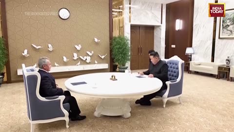 North Korean Leader Kim Jong Un Meets Russia's Former Defence Minister Sergei Shoigu In Pyongyang