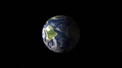 41.Earth Rotating - In the space -