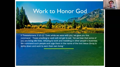 Want to Eat? Work and Honor God!