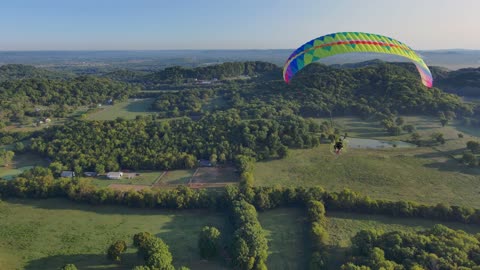 Powered Paragliding (Paramotor PPG) With the Skydio Drone!