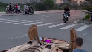 Poor Woodworker Give Wooden Lamborghini For His Son #Shorts