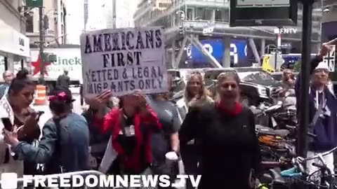 protests in New York street