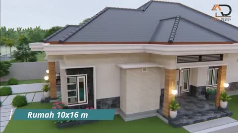 Desain Rumah 10x16m ada Musolah dan Garasi | Owner: Ibu Mirah Sari - Sampit Kalimantan Tengah