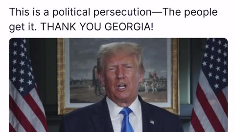 This is a political persecution--The people get it. THANK YOU GEORGIA!