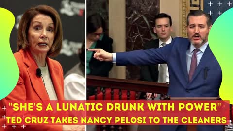 Angry Senator Ted Cruz Takes Nancy Pelosi to The CLEANERS