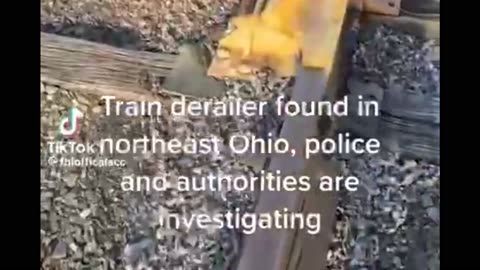 USA, Ohio, derail found at train derailment site???????? Terrorist attacks revealed??