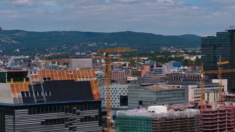 aerial norway oslo june 2018 sunny day 30mm 4k