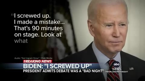 Biden- 'I screwed up' on the debate stage ABC News