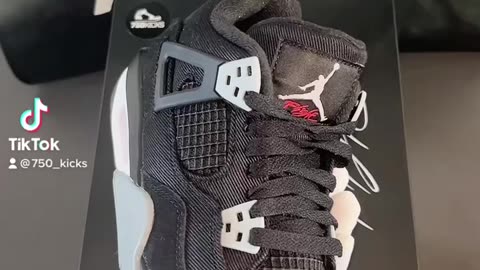 Jordan 4 Retro Black Canvas