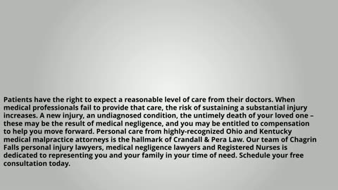 Chagrin Falls Medical Malpractice Lawyer