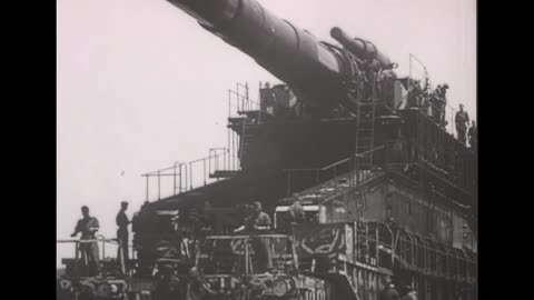 60cm Karl-Gerät Thor and 80cm Schwerer Gustav bombarding Sevastopol in 1942