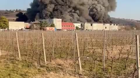 Happened right now in italy More toxic chemicals are released into the environment