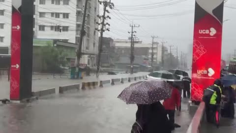 Flood affected Chittagong City,Bangladesh