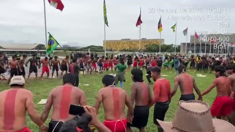 Brazilian Indians join protests against voter fraud in the 2022 presidential elections