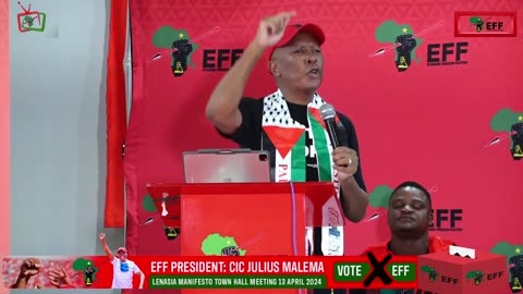 CIC Julius Malema Addresses EFF Manifesto Town Hall Meeting, Lenasia.