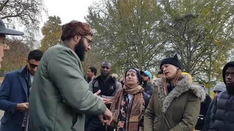 Shake my hand what s next Mohammed Hijab ladies Visitor Speaker s corner Hyde Park