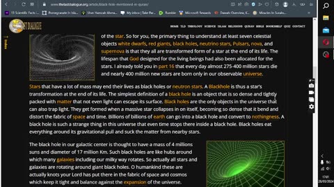 black holes in the Quran you know