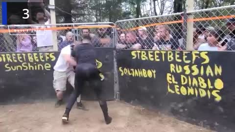 Five of the best Cage fighting fights featuring mma cage fighters from Street Beefs