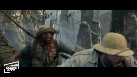 Jumanji the next level: Baboon Attack Scene