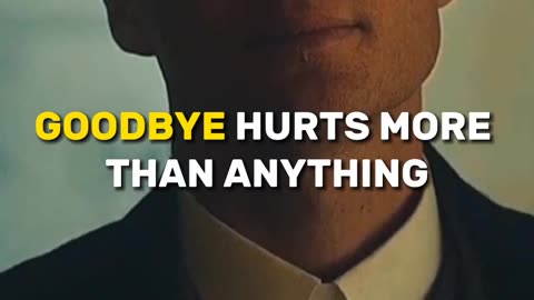 GOODBYE HURTS MORE THAN 😈🔥~ Thomas Shelby 😎🔥~ Attitude status