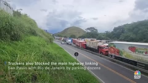 Brazilian Truckers Create Multiple Blockades In Support Of Bolsonaro