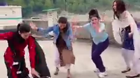 Cute girls dance