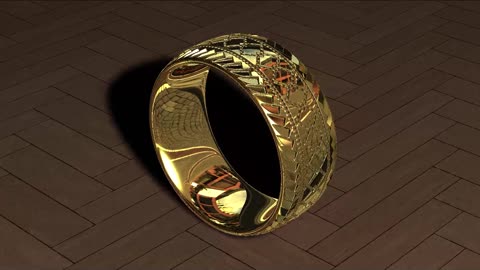 Wedding ring gold skin32