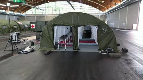 Rheinmetall showed a mobile field hospital that will be transferred to Ukraine