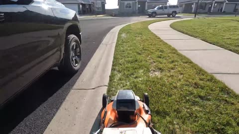 Mowed My LARGEST Property With A BATTERY Push Mower (First Cut Of 2023)