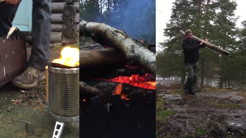 Outdoor weekend in Karelia, Russia