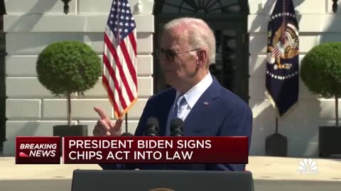 President Biden signs Chips Act into law