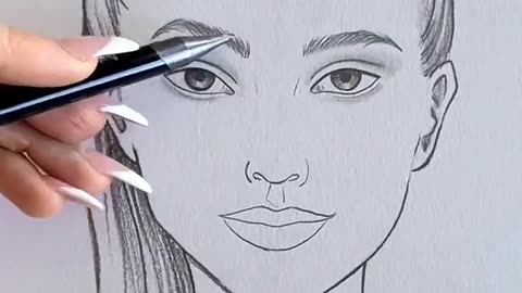 How to draw a face ✍️ #art #artwork #draw #drawing #anime #cartoon #DIY #satisfying