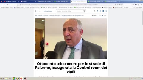 A Palermo Control Room con l'Intelligenza Artificiale,droni e robot per la Sicurezza e Credito Sociale 800 Telecamere per le strade DOCUMENTARIO Un breve sguardo all'agenda pedo satanica LGBTQ 2030,da come viene attuata e a chi la promuove