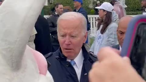 Biden Conveniently Interrupted By The Easter Bunny When He Starts Talking About Things He Shouldn’t