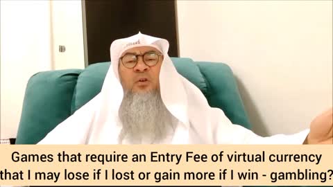 Games require entry fee of virtual currency, Permissible to play or is it gambling_ Assim al hakeem