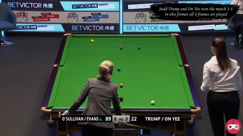 SNOOKER REANNE EVANS SHOWS HER SKILLS - WORLD MIXED DOUBLES 2022