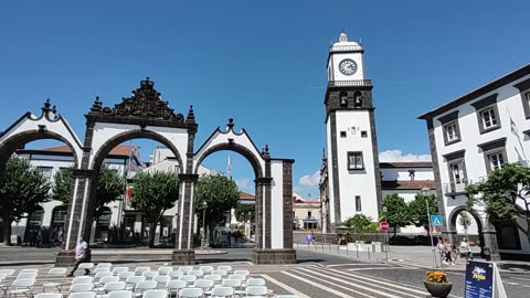 LIVE: Walk City Center Saturday afternoon - Ponta Delgada Azores Portugal - 04.03.2023