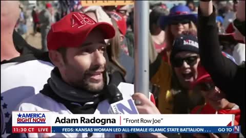 Front Row Joe at Trump Texas Rally - January 29, 2022